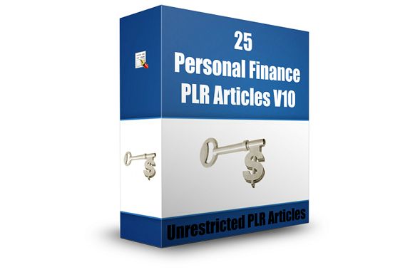 25 Personal Finance PLR Articles V10