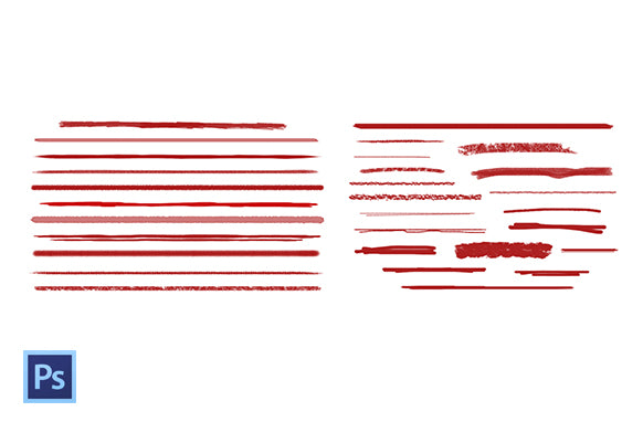 30 PSD Hand Drawn Underlines