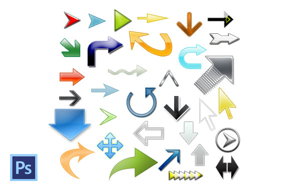 Assorted PSD Web Arrows