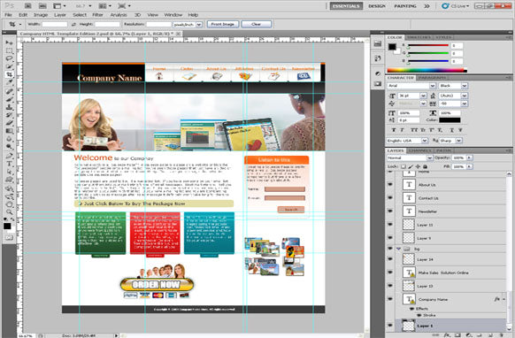 Company PSD Template Edition 2