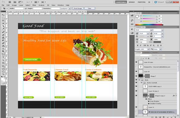 Good Food PSD Template