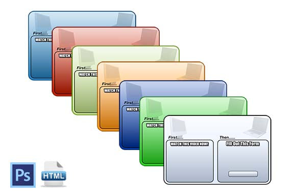 HTML PSD Video Squeeze Page Edition 2