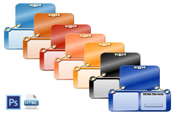 HTML PSD Video Squeeze Page Edition 5