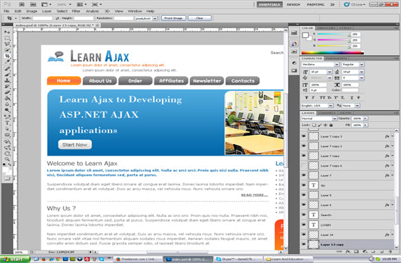 Learn And Education PSD Template