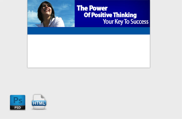 Positive Thinking HTML PSD Template