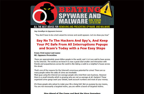 Beating Spyware and Malware On Your System