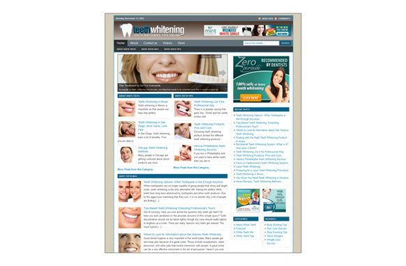 Teeth Whitening Niche WP Theme