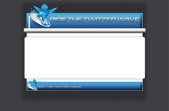 Twitter Wave HTML PSD Template