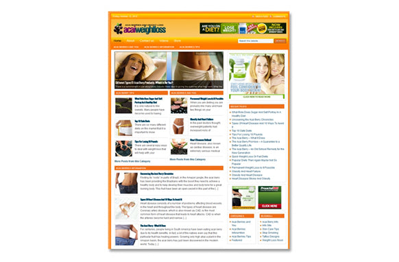 Weight Loss And Acai Niche WP Theme