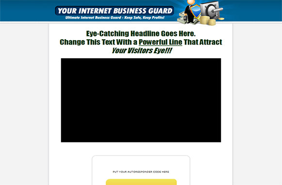 Your Internet Business Guard HTML Video Squeeze Page