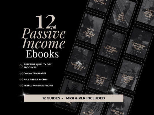 Passive Income eBook Bundle with Master Resell Rights (MRR) - Resell Digital Products, Boost Etsy Sales, PLR/DFY Ebooks