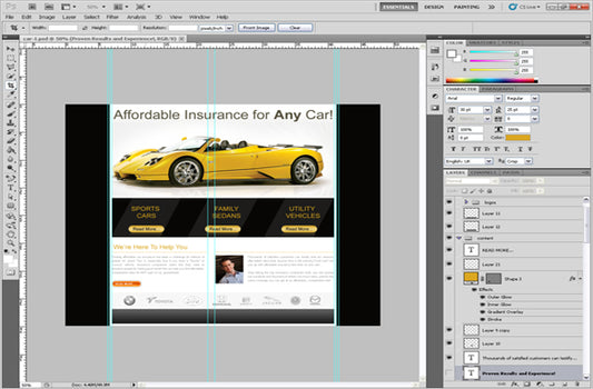 Car Insurance PSD Template