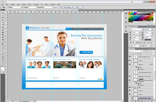 Medical Clinic PSD Template