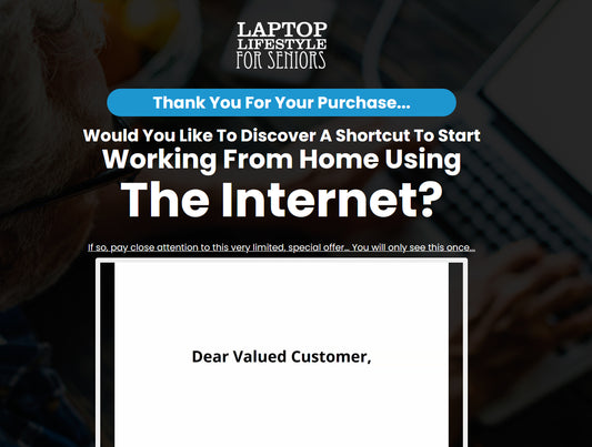 Laptop Lifestyle For Seniors Upgrade Package