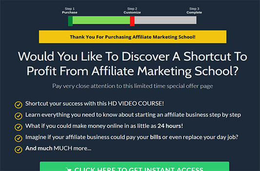 Affiliate Marketing School Upgrade Package
