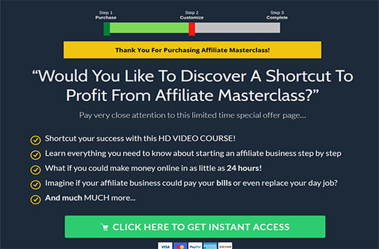 Affiliate Masterclass Upgrade Package