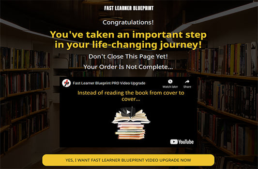Fast Learner Blueprint Upgrade Package