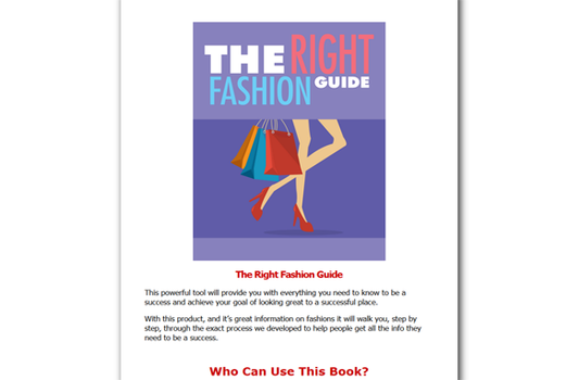 The Right Fashion Guide