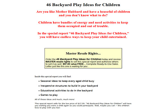 46 Backyard Play Ideas For Children Audio Book Plus Ebook