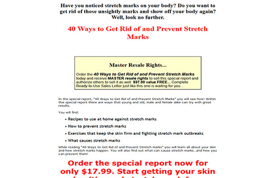 40 Ways To Get Rid Of or Prevent Stretch Marks Audio Book Plus Ebook