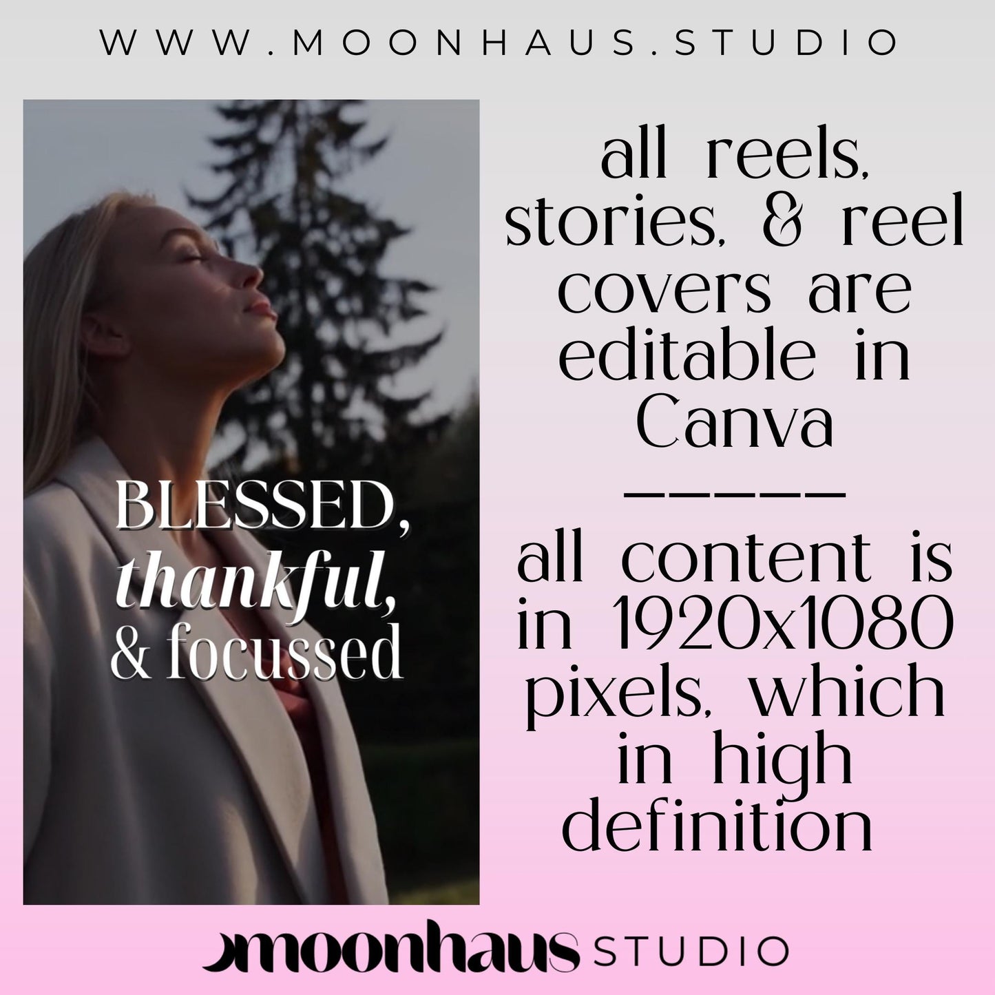 500+ Boss Babe Faceless Video Reels & Stories: Editable Canva Templates with PLR & MRR | Elevate Your Social Media