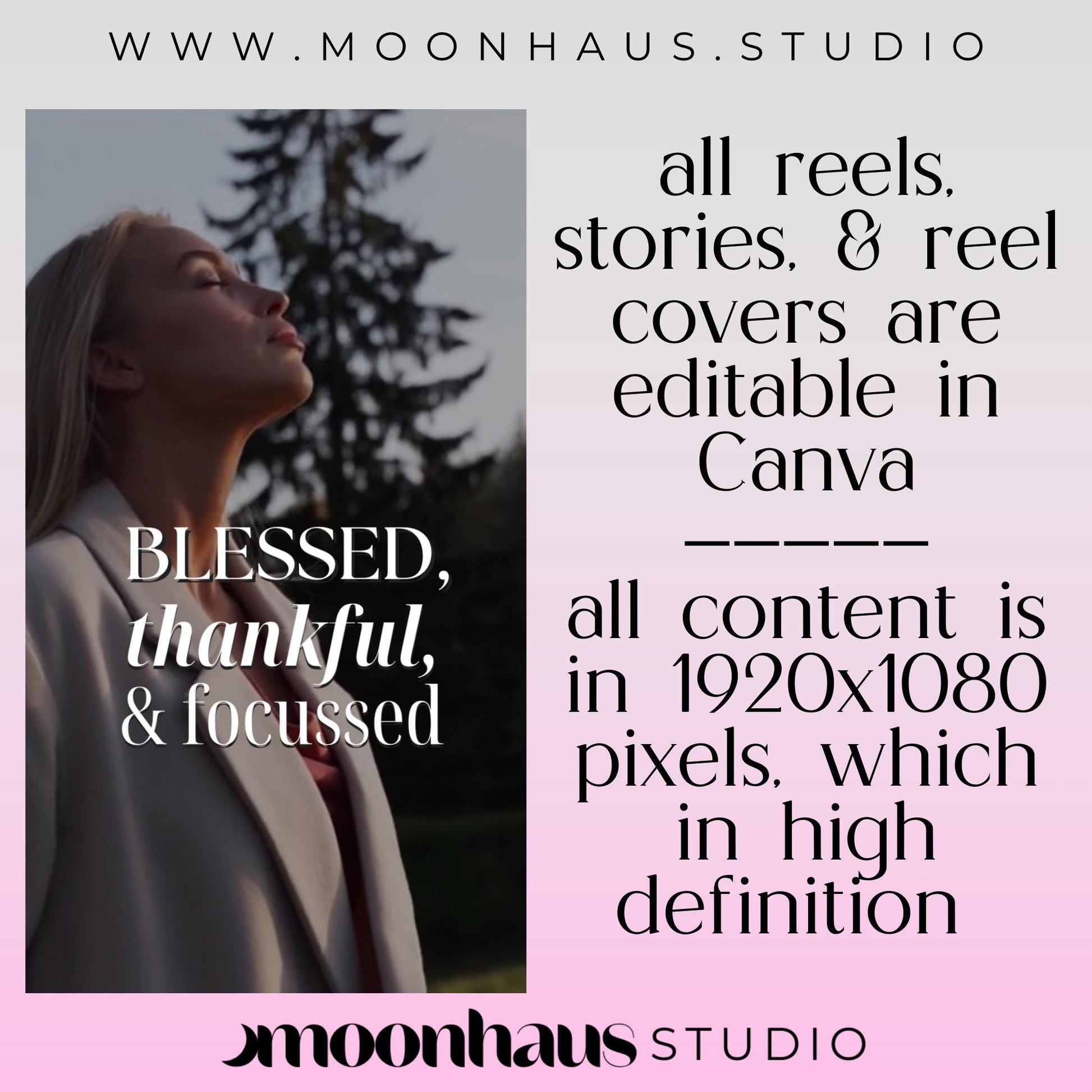 500+ Boss Babe Faceless Video Reels & Stories: Editable Canva Templates with PLR & MRR | Elevate Your Social Media
