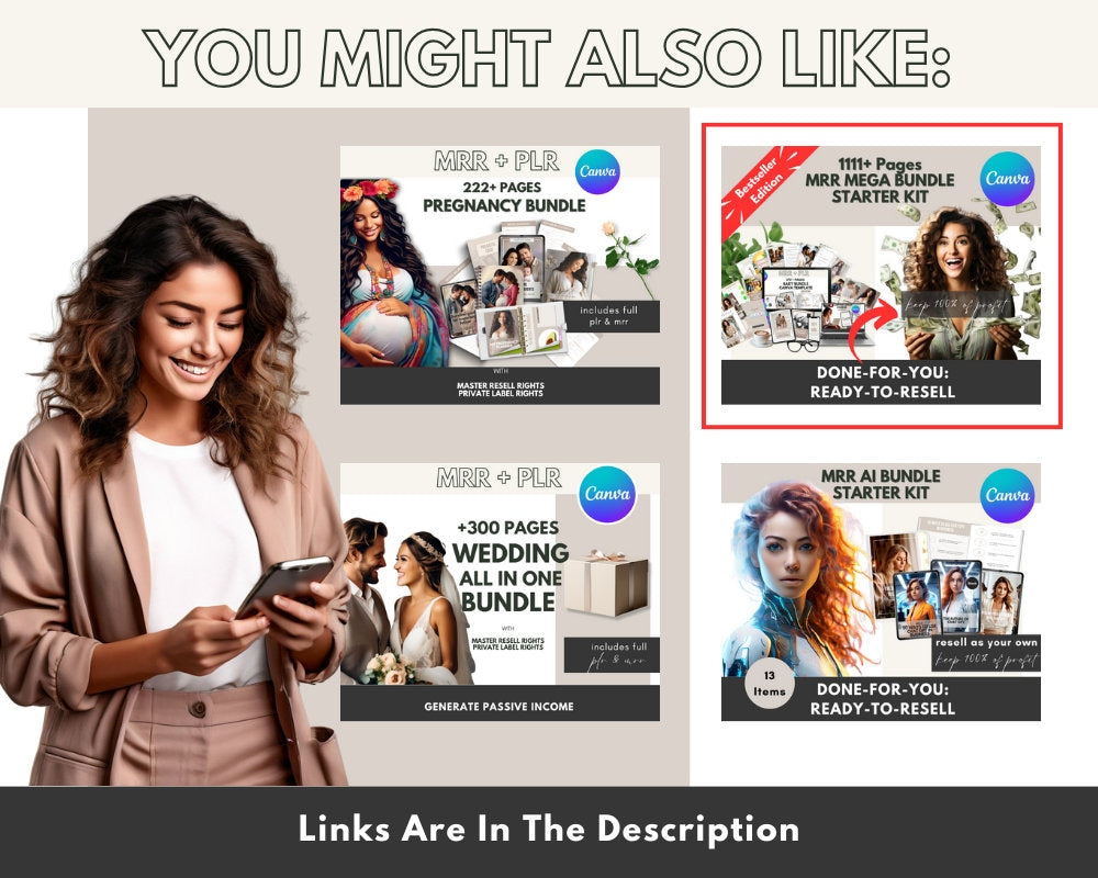 50+ Canva Facebook Post Templates: MRR PLR Resell Rights