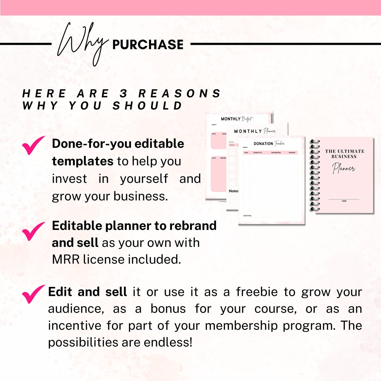 Ultimate Business Planner Bundle | Small Business Planner, Canva Templates & Resell Rights, Passive Income, Printable Planner, Business Plan