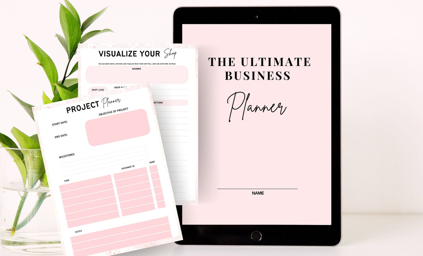 Ultimate Business Planner Bundle | Small Business Planner, Canva Templates & Resell Rights, Passive Income, Printable Planner, Business Plan