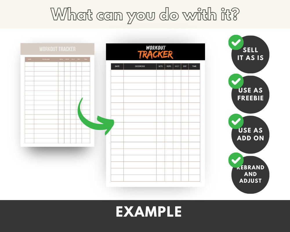 Ultimate Fitness Bundle: Canva Templates, Journals, Guides (MRR PLR)
