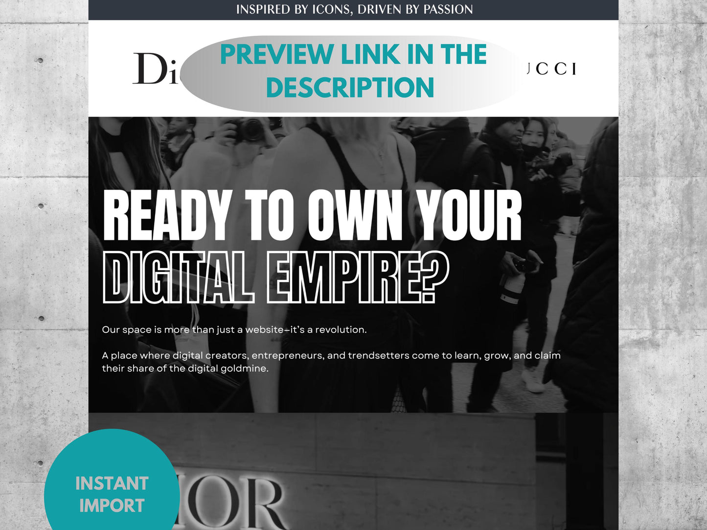 Shopify Store Theme Digital Products | High Converting DFY Website Template | MRR PLR Bundle Passive Income Kit Solution  Build Your Digital Empire with The Digital CEO Shopify Theme