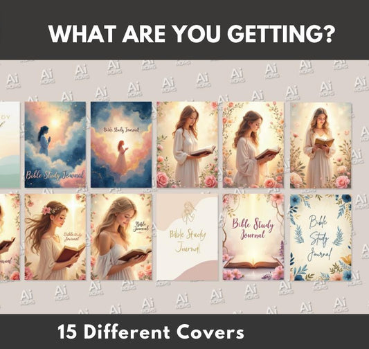 Free Bible Study Journal: Prayer Workbook, Verse Analysis (Canva Template, MRR)  Grab this Canva Template Link for a Bible Study Journal