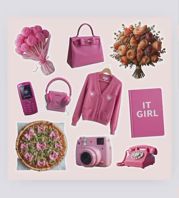 Unique Aesthetic Instagram Carousel Stickers - AI Generated Designs for Reels & Posts | PLR/MRR
