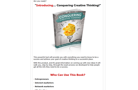 Conquering Creative Thinking Your Blueprint For Original Ideas
